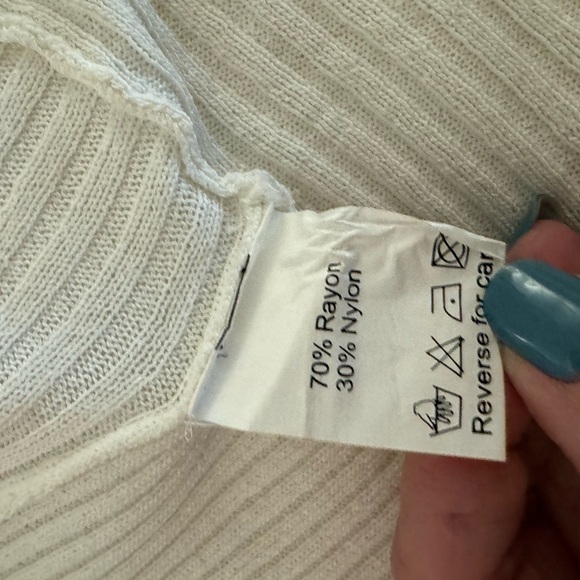 Belldini Ombre Longline Cardigan grey to off white, stretchy.  Size S - Picture 6 of 9